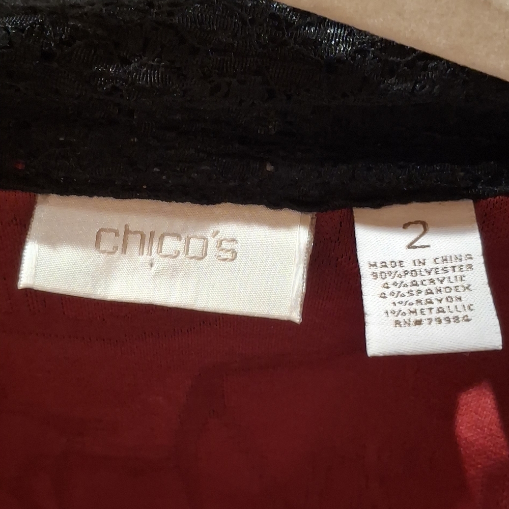 Chico's Multicolor Patterned Jacket - Picture 3 of 5